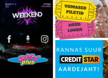 Edulugu: Creditstar ja Sky Plus aardejaht Weekend Festivalil